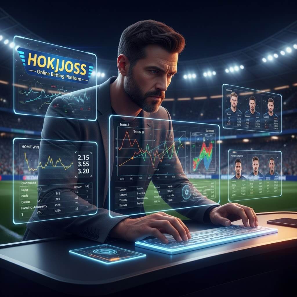 Pemain taruhan bola menganalisis statistik tim untuk menentukan tim unggulan di HOKIJOSS.